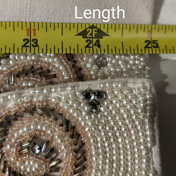 Della Roufogali Ivory Beaded Cocktail Wedding Blazer & Tank Top Set Size… - Picture 14 of 17